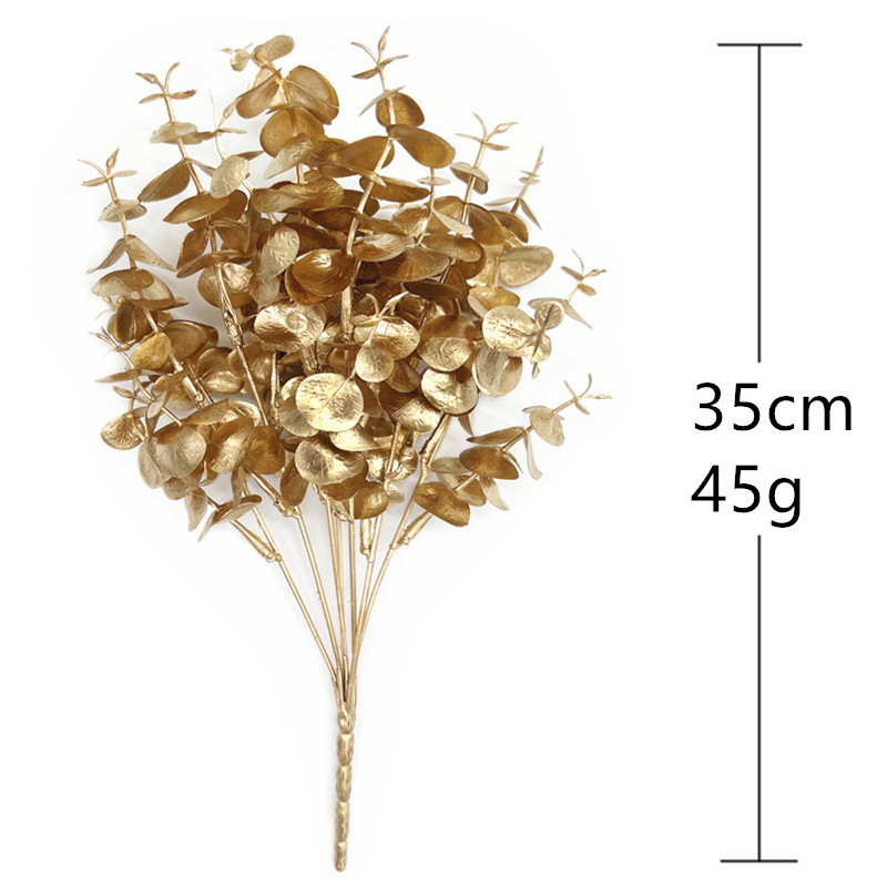 인공 꽃 금색 은색 가짜 꽃 잎 플라스틱 식물 DIY  - Dried Flower Bunch 리뷰 및 가격
