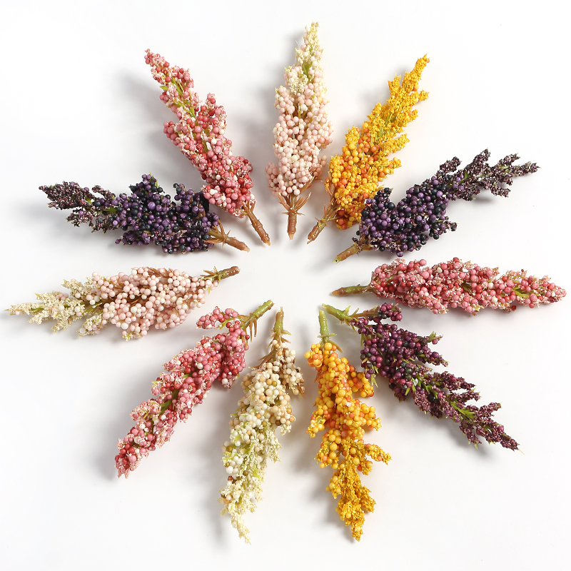 5Pcs 인공 식물 거품 밀 귀 가짜 식물 홈 룸 장식 - Dried Flower Bunch 리뷰 및 가격