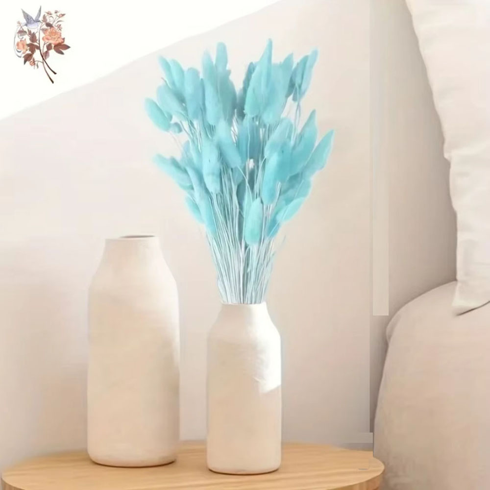 100Pcs 천연 토끼 꼬리 잔디 말린 꽃 꽃다발 홈  - Dried Flower Bunch 리뷰 및 가격