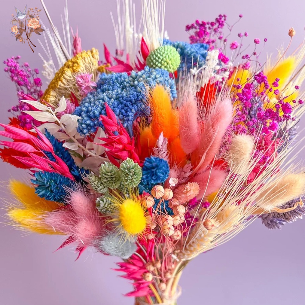 다채로운 건조 꽃 웨딩 부케 신부용 보존된 팜파스 베이 - Dried Flower Bunch 리뷰 및 가격