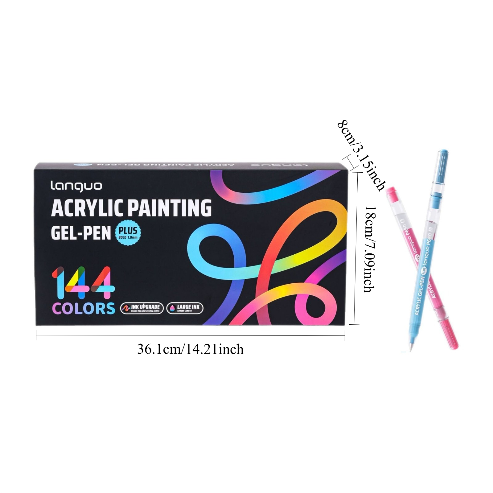 랑궈 P650 아크릴 페인팅 젤 펜 플러스 144색 1 - Copic Marker Sketch 리뷰 및 가격